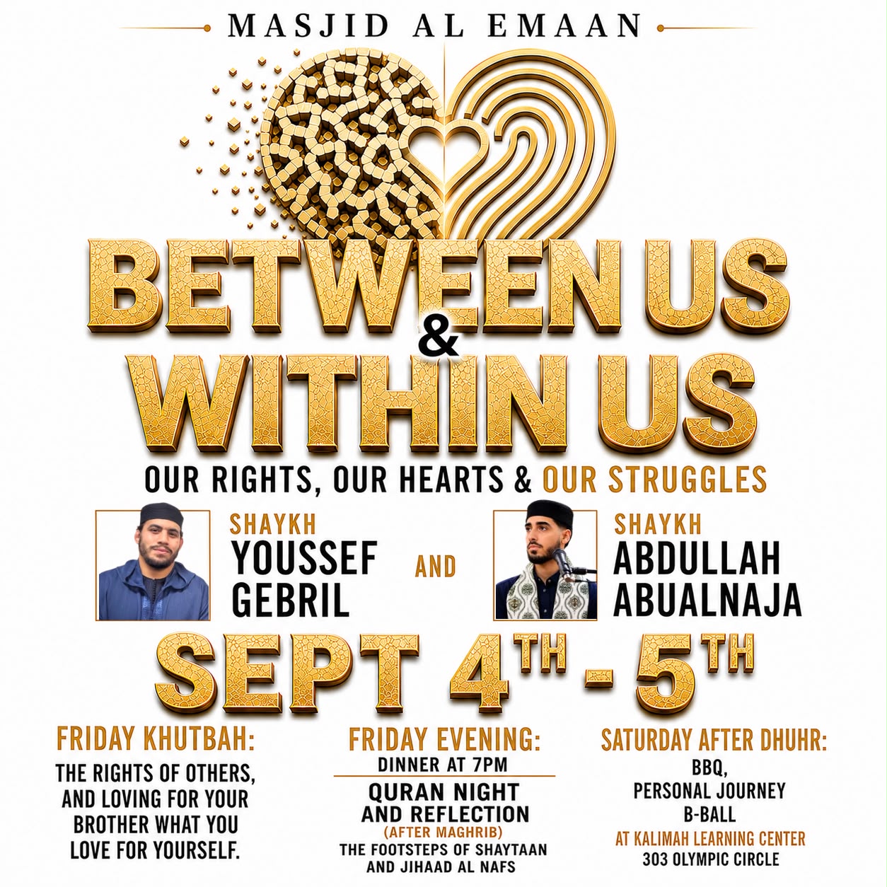 Event Flyer — Between Us & Within Us, Sept 4–5, 2026